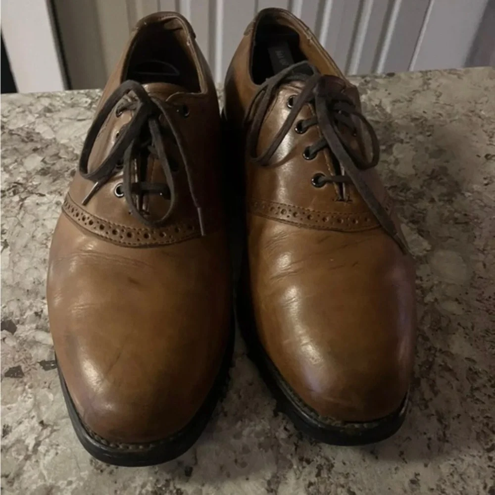 Allen Edmonds Corporate Casuals Oxfords Leather Shoes Cap Toe Size 9.5D‎